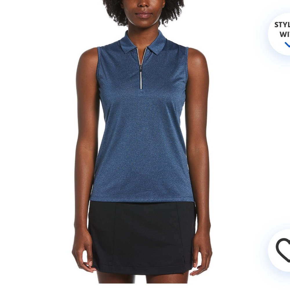 Callaway Women's 1/4-Zip Heather Golf Tank Top